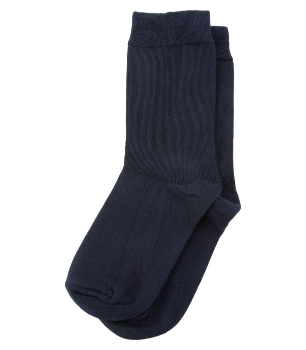 Basic Cotton pack of 2 pairs of short socks Navy Blue Grey