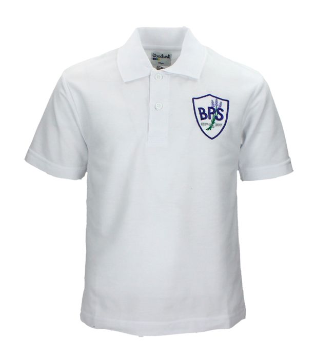 TSR 11 BSD Polo t shirt White logo