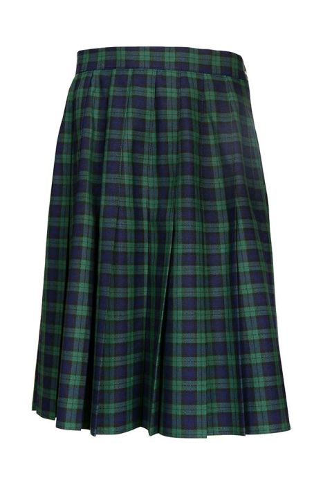 Black watch plaid pleated sale skirt